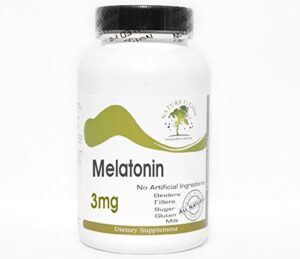 Melatonina 3mg 100 cápsulas Naturetition suplemento sin aditivos