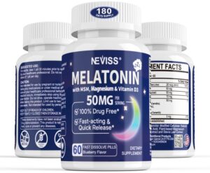 Melatonina 50mg extra fuerte en tabletas sublinguales