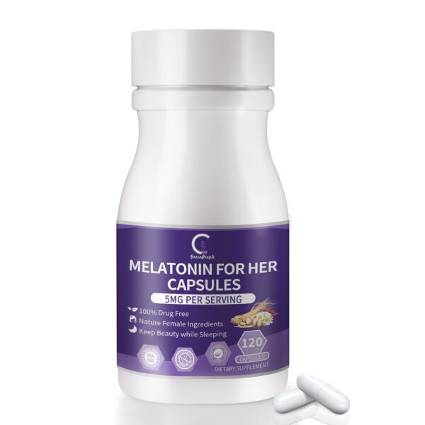 Melatonina 5mg para mujeres en envase GPGP GreenPeople