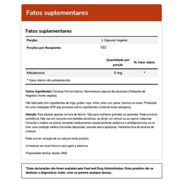 Version 1.0.0 Melatonina 5 mg NOW Foods antioxidante y regulador sueño