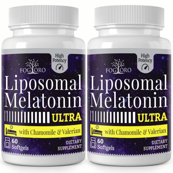 Melatonina Fogoro 60mg alta concentración 60 cápsulas pack 2
