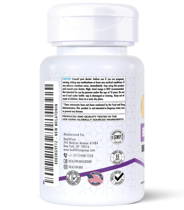 Healthfare melatonina envase cápsulas detalle