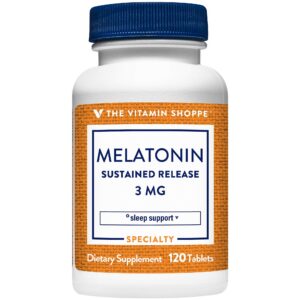 Melatonina liberación sostenida 3 mg 120 tabletas The Vitamin Shoppe