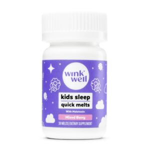 Melatonina masticable Wink Well Kids sabor baya 30 tabletas