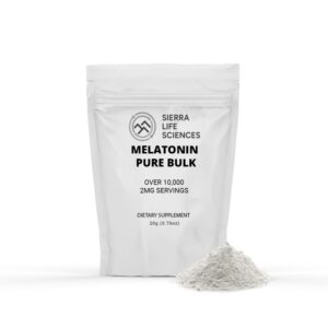Melatonina en polvo puro SIERRA LIFE SCIENCES envase frontal
