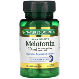 Melatonina rápida Nature's Bounty caja 45 tabletas