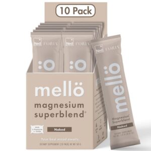 Frente del envase Mellö Magnesio glicinato en polvo