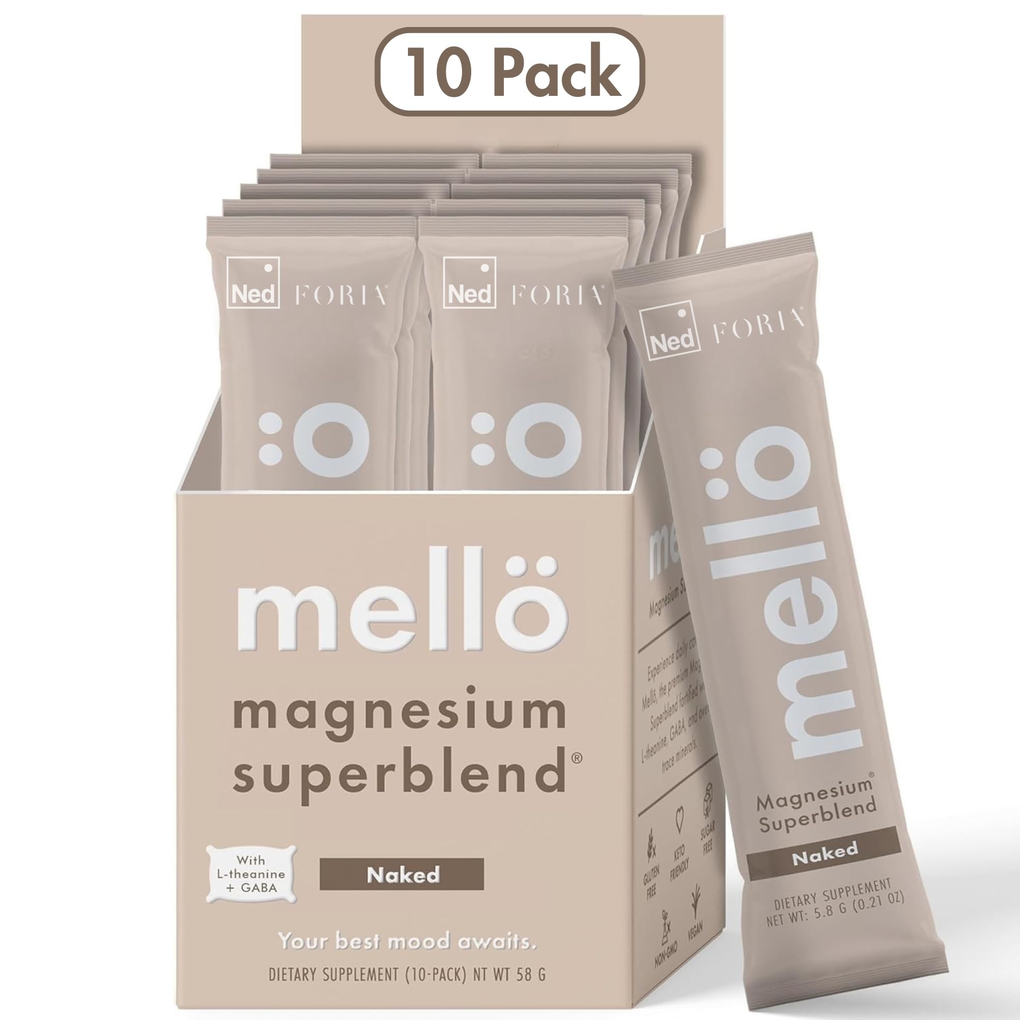 Ned Magnesium Glycinate Powder with L-Theanine and GABA