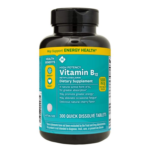 Member Mark vitamina b12 metilcobalamina 300 tabletas rápido