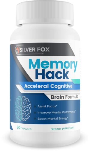 Memory Hack frasco y etiqueta frontal