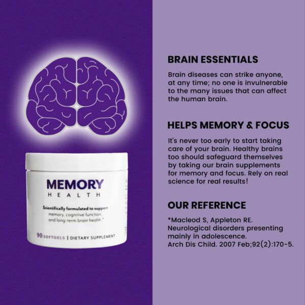 MEMORY HEALTH Softgels beneficios para el cerebro
