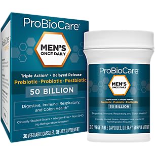 Frasco de MenaTMs Once Daily Probiotic para salud digestiva