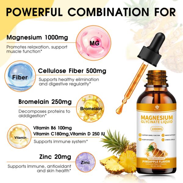 Etiqueta con ingredientes y vitaminas