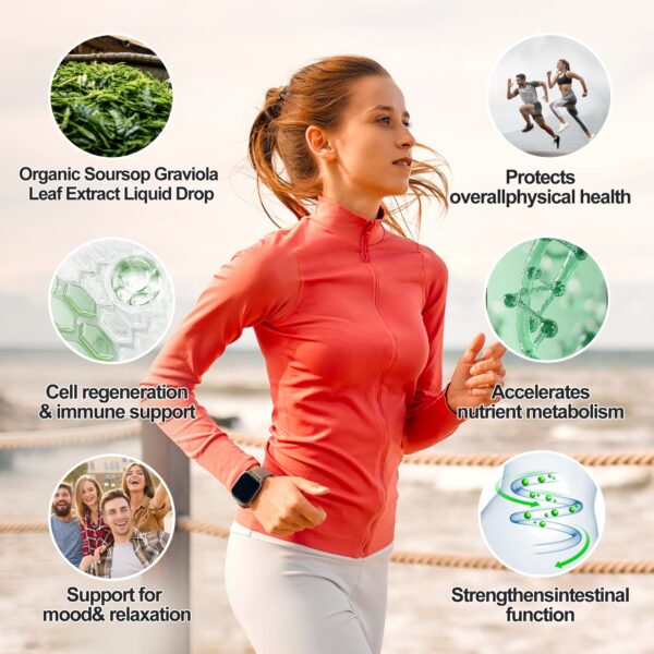 Vista lateral de la botella de guanábana