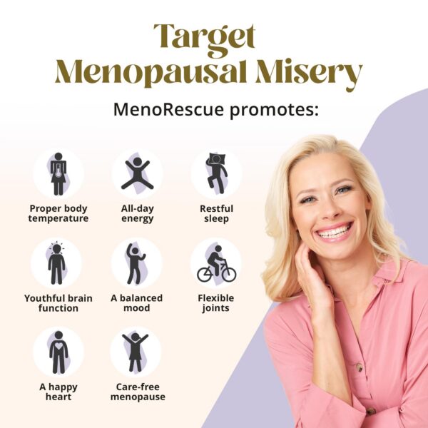 Frente del envase de MenoRescue All Stage