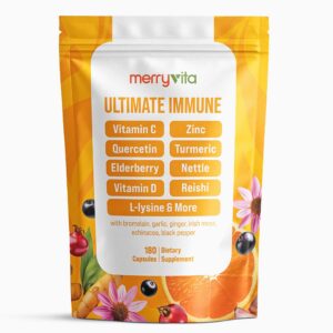 Frente de etiqueta Merry Vita Liposomal Vitamina C 1000 mg