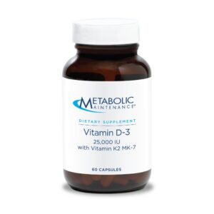 Frasco de Metabolic Maintenance Vitamina D3 y K2