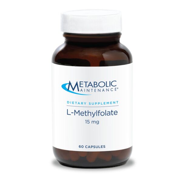 Frente del envase Metabolic Maintenance L-Methylfolate 15 mg