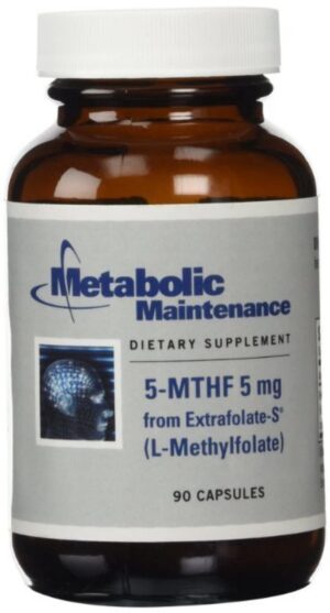 Metabolic Maintenance L-Metilfolato 5mg 90 cápsulas suplemento sin gluten