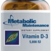 Metabolic Maintenance botella suplemento vitamina d3 5000 iu