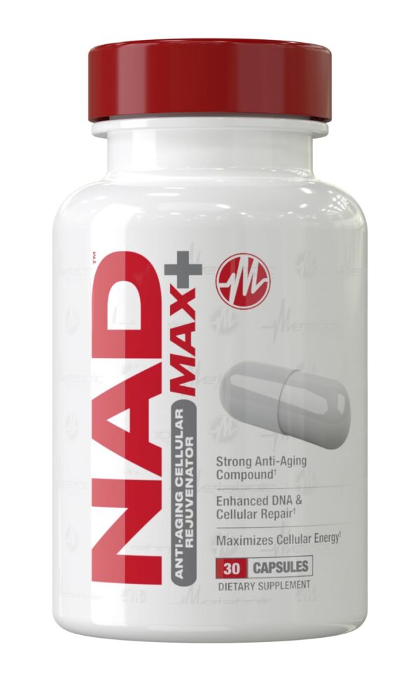 Version 1.0.0 Metabolic Nutrition NAD MAX Plus+ suplemento 450mg anti-edad 30 cápsulas vegetales