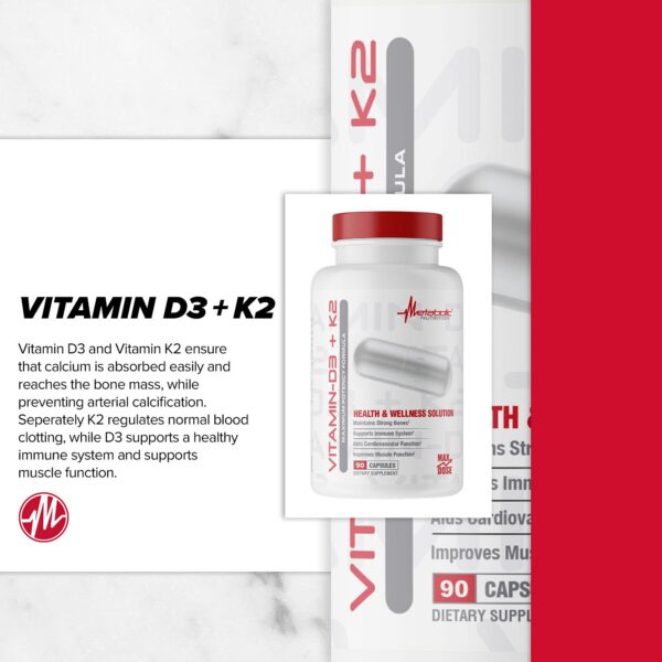 Metabolic Nutrition suplemento vitamina d3 k2 calidad GMP