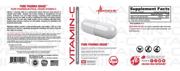 Metabolic Nutrition Vitamina C cápsulas 90