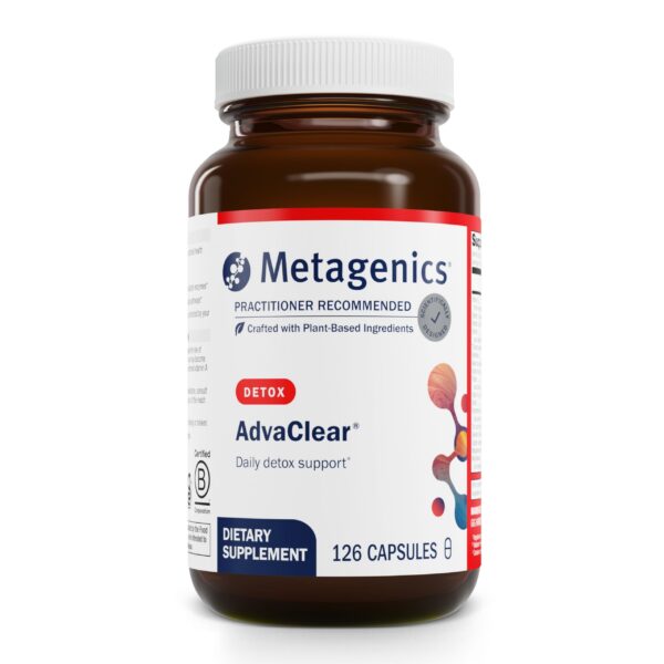 Metagenics AdvaClear suplemento detox cápsulas apoyo desintoxicación hepática