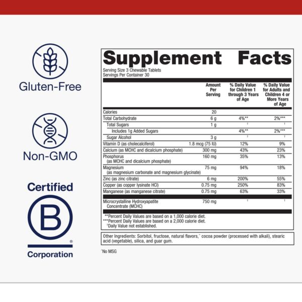 Tabletas calcio y magnesio