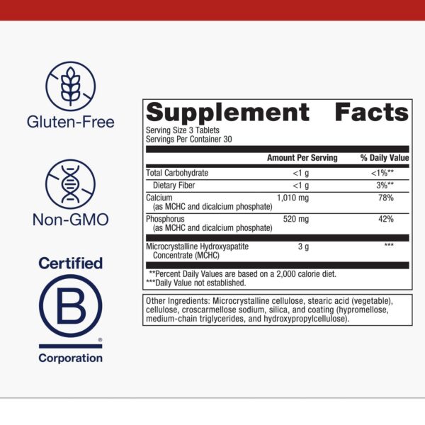 Version 1.0.0 Frasco con tabletas Metagenics Bone Builder Extra Strength