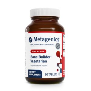 Version 1.0.0 Frente de la botella Metagenics Bone Builder Vegetarian