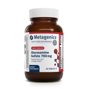 Frasco de Metagenics glucosamina sulfato 1500 mg