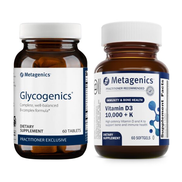 Empaque Metagenics Glycogenics D3 10000K
