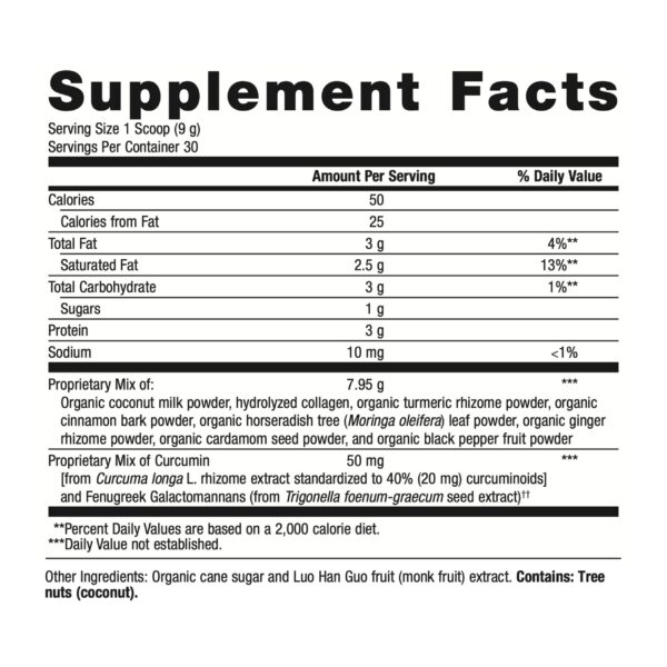Etiqueta frontal Metagenics Golden Fusion