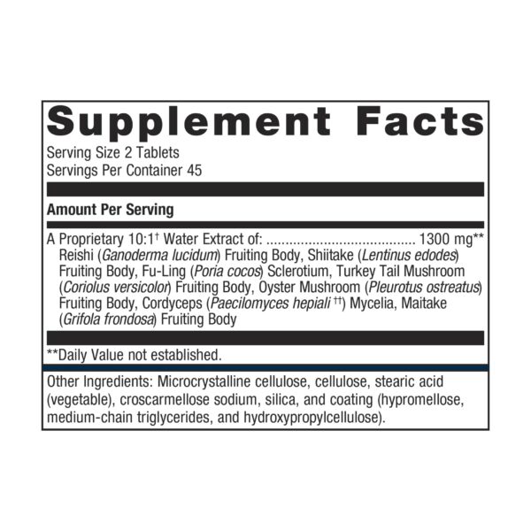 Cerca de tabletas Metagenics Mycotaki para apoyo inmunológico