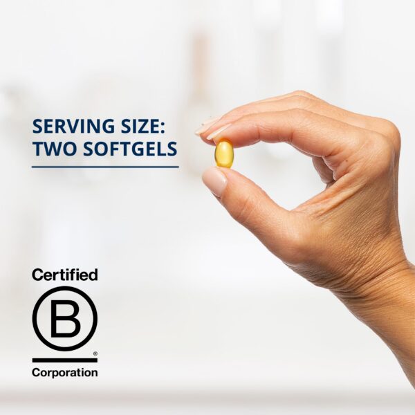 Vista lateral de la caja Metagenics OmegaGenics