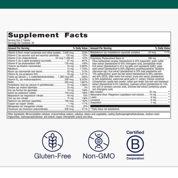 Tabla de nutrientes de PhytoMulti