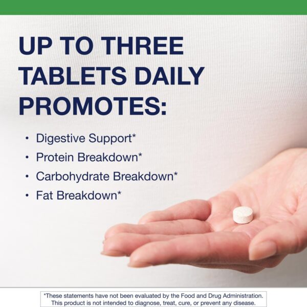 SpectraZyme Pancreatic Enzymes etiqueta trasera