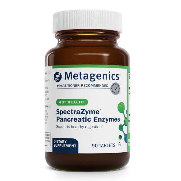 SpectraZyme Pancreatic Enzymes frasco frontal