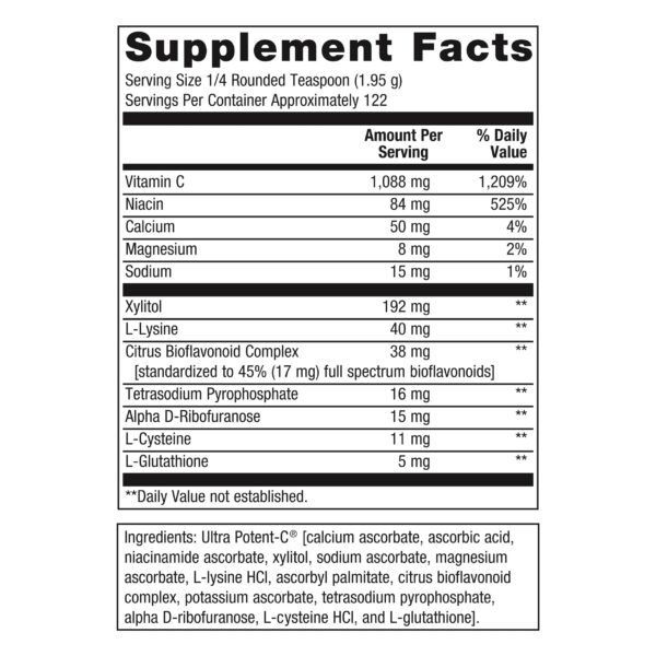 Metagenics suplemento polvo vitamina c apoyo inmunológico