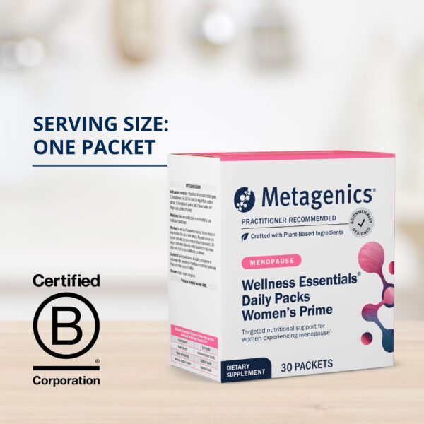 Version 1.0.0 Metagenics Wellness Essentials cápsulas para menopausia