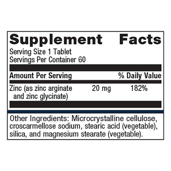 Tabletas Zinc A.G. en Pack Metagenics