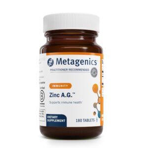 Metagenics Zinc A.G. envase y etiqueta