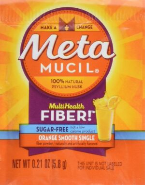 Metamucil fibra naranja sin azúcar paquete de 30