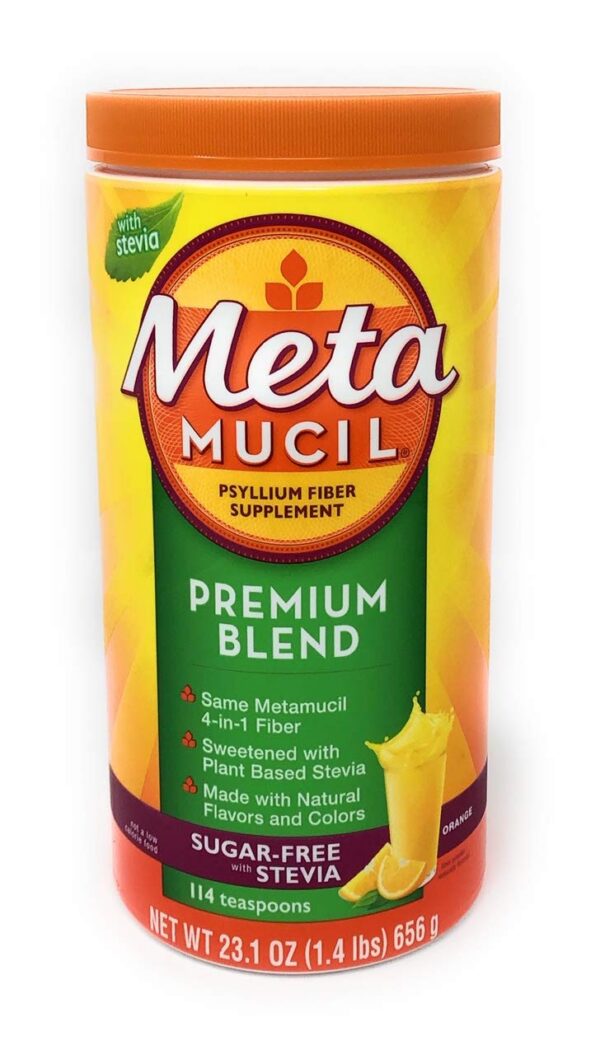 Metamucil fibra sin azúcar psyllium husk 114 porciones