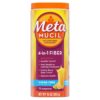 Metamucil polvo fibra 4 en 1 sabor naranja frasco frontal