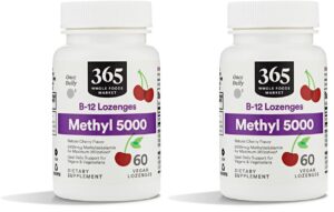 Pastillas Methyl B-12 sabor cereza en empaque de 60