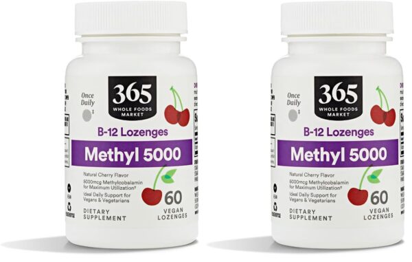 Version 1.0.0 Pastillas Methyl B-12 sabor cereza en empaque de 60