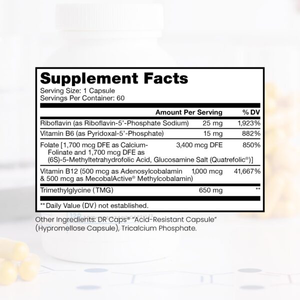 Etiqueta frontal de Methyl B Complete