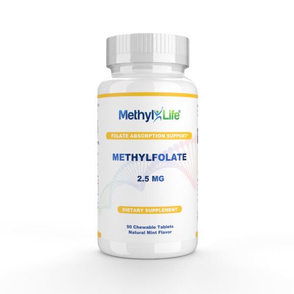 Frente de la etiqueta Methyl-Life L-Methylfolate